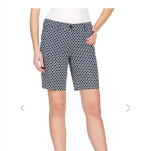 Hilary Radley | Shorts | Hilary Radley Bermuda Shorts Navy White | Poshmark